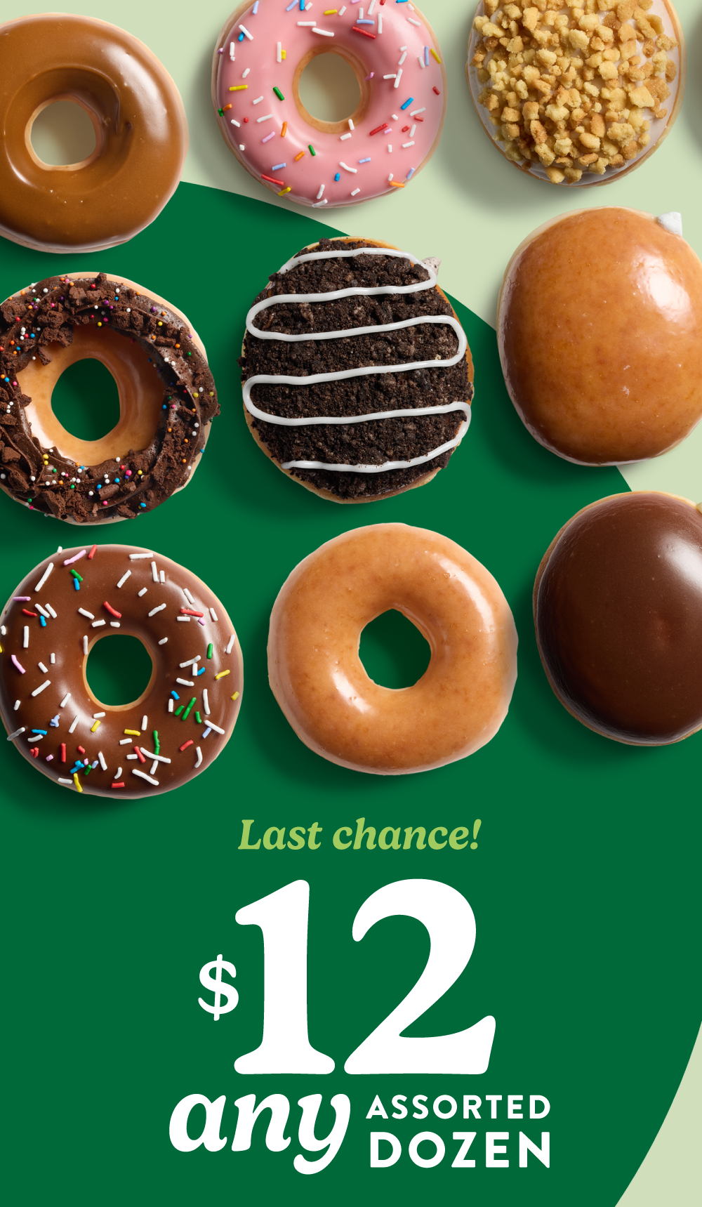 Enjoy Any Assorted Dozen for only $12! Ends today.
