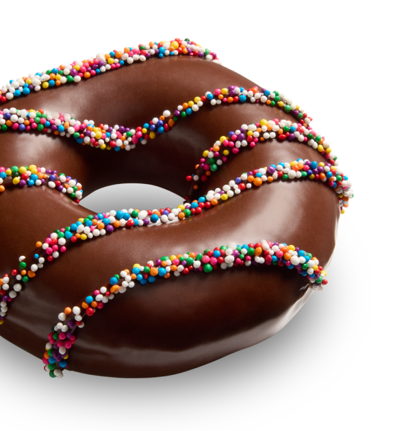 Try the NEW Chocomania doughnuts—with Hershey's!