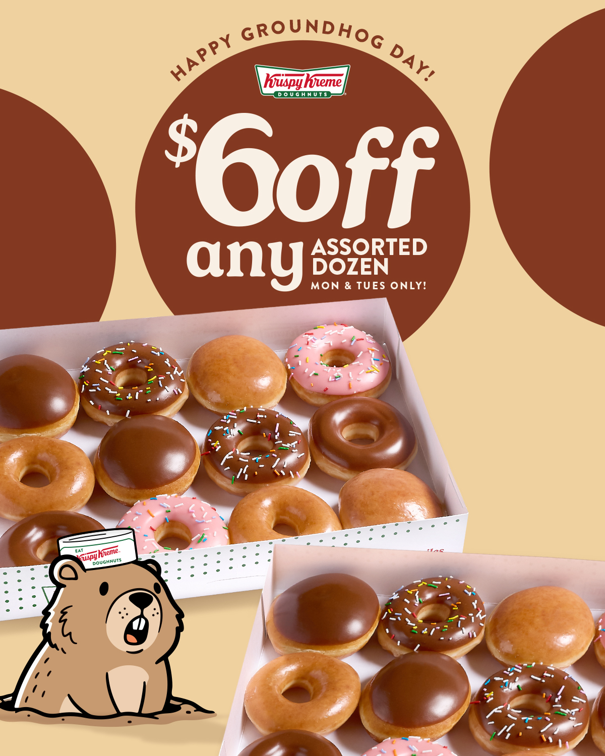 Shadow or not, enjoy $6 off an Assorted Dozen! Now thru Tuesday, 2/3!