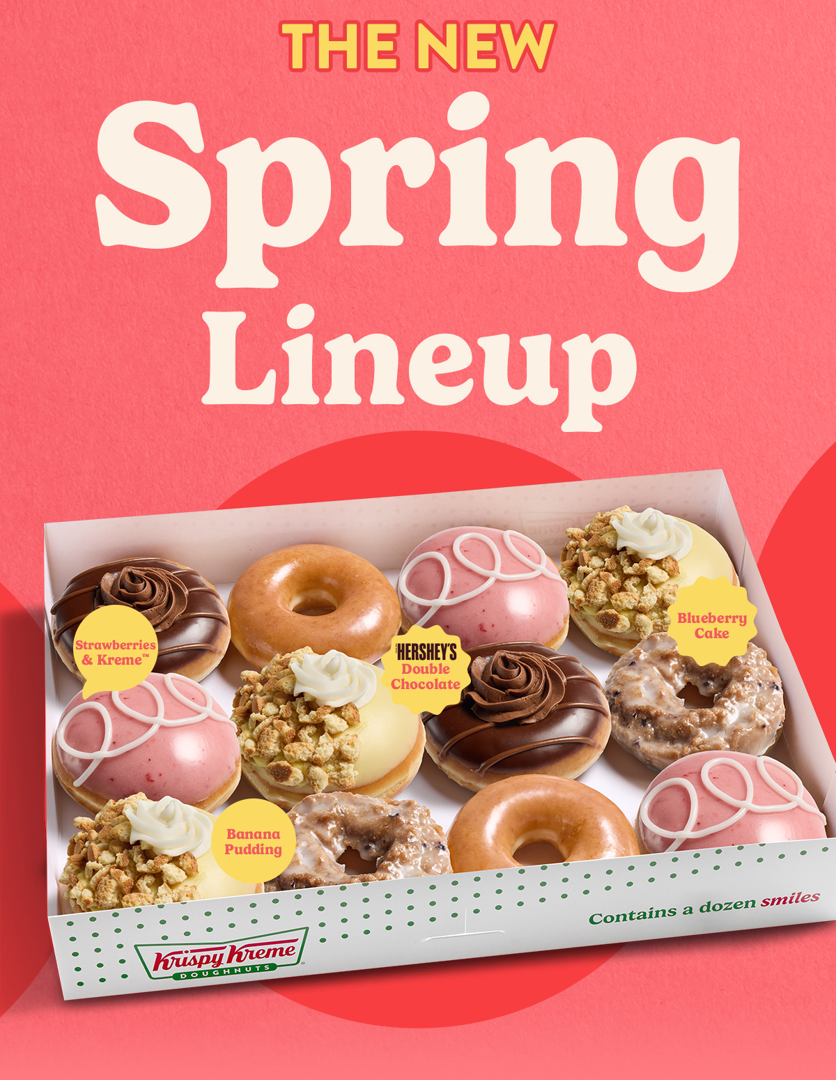 Try Krispy Kreme’s Spring Seasonal Collection, available through Monday, 6/15.