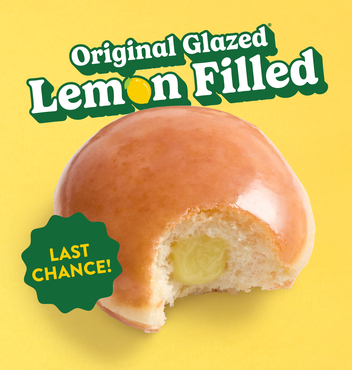 Grab Krispy Kreme Lemon Filled Doughnuts while this bright, citrusy favorite is still here.