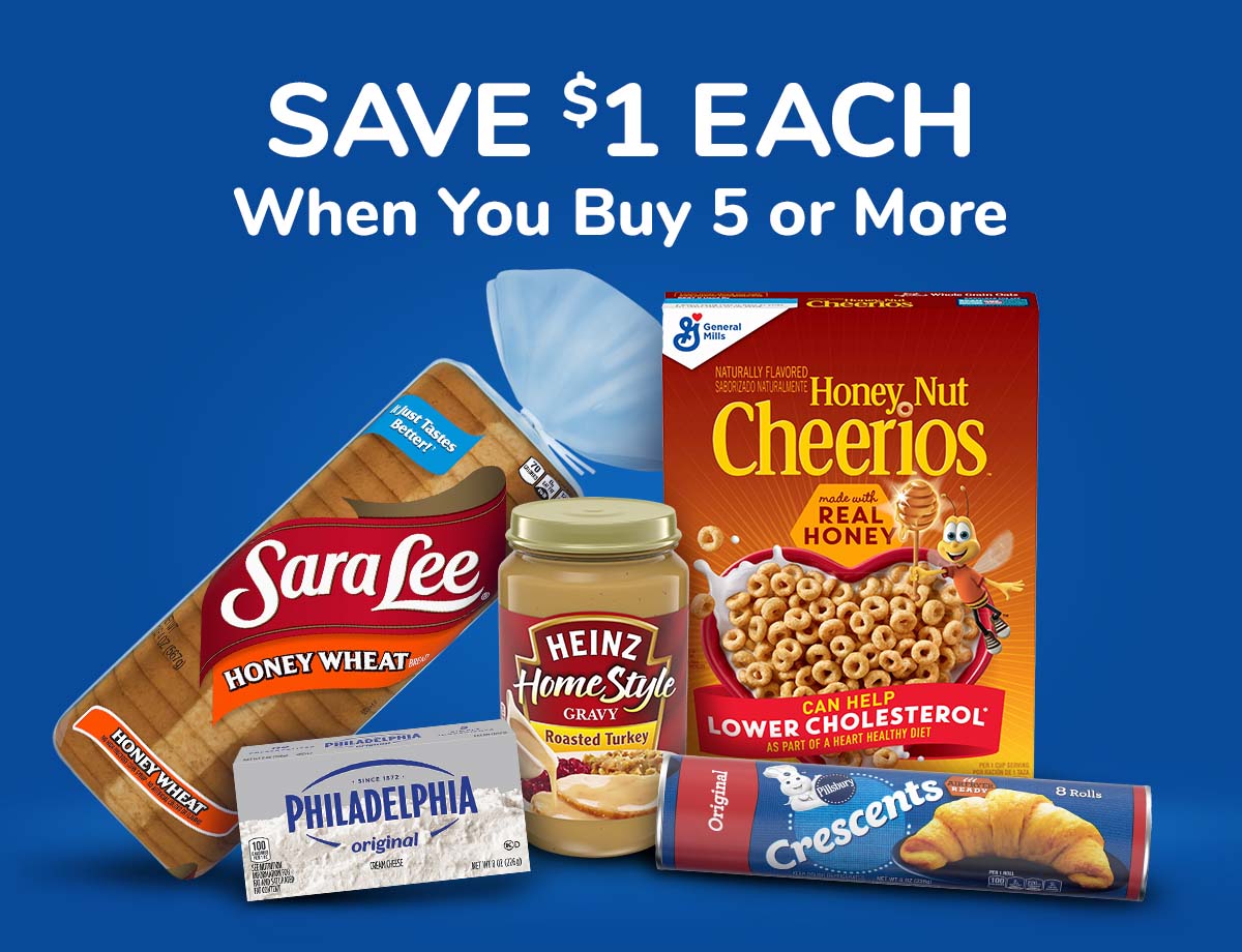 Save $1 Each When You Buy 5 or More