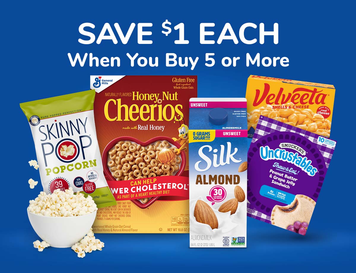 Save $1 Each When You Buy 5 or More