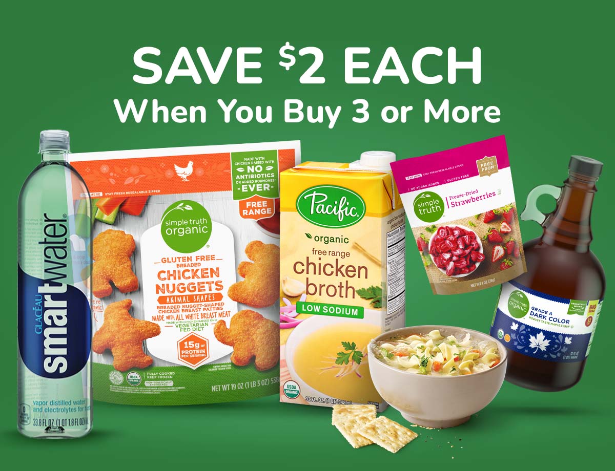Save $2 Each When You Buy 3 or More