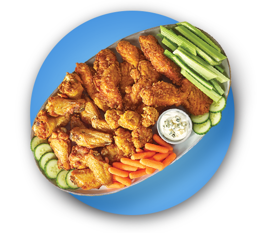 Chicken wing platter