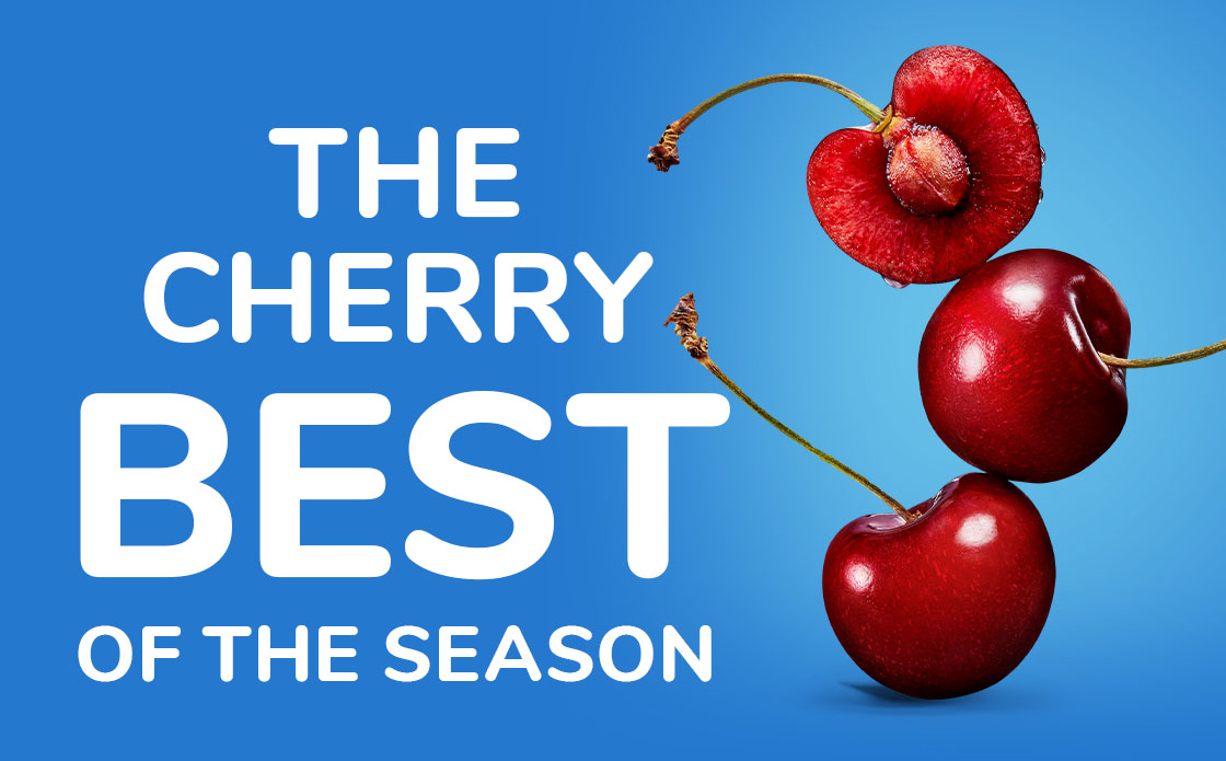 The Cherry Best of the Season. Fresh cherries.