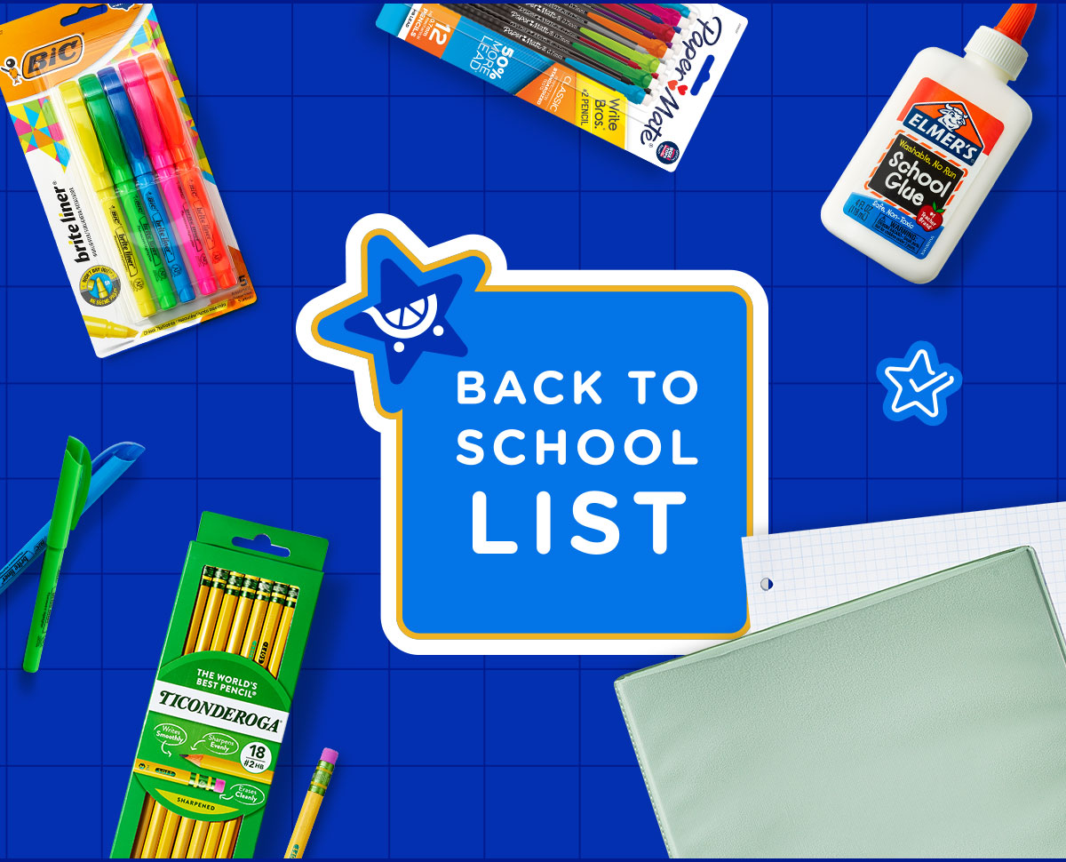 Back to School List