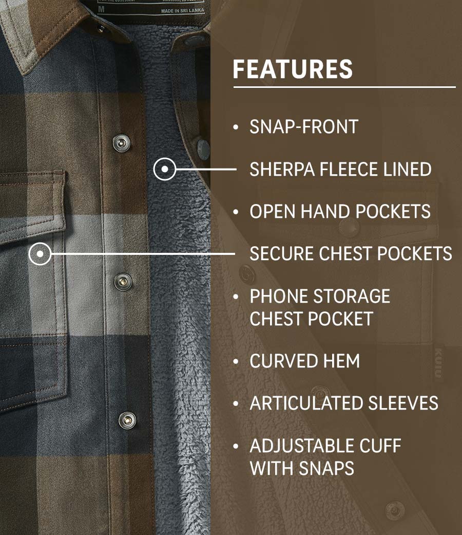 All-New Fleece Lined Flannel Shirt Jackets