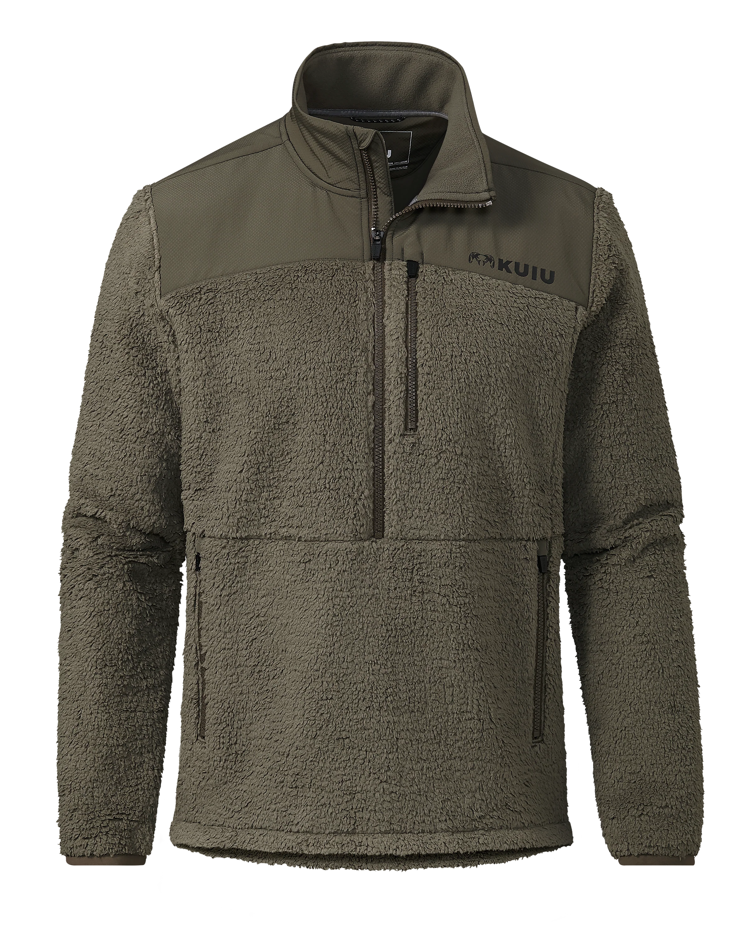 Image of Sherpa Fleece Zip Pullover