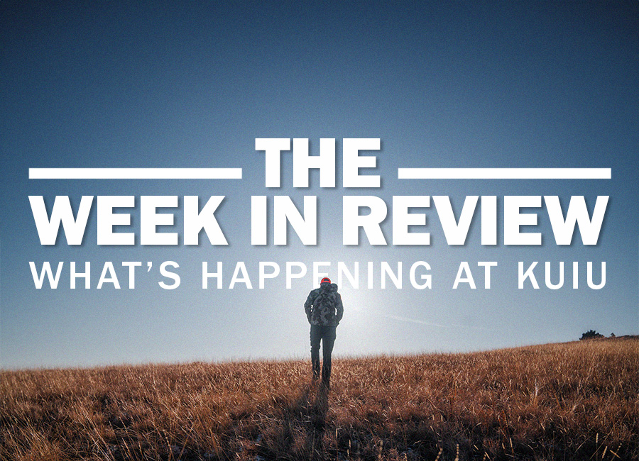 an image of a person standing in a field with the words the week in review