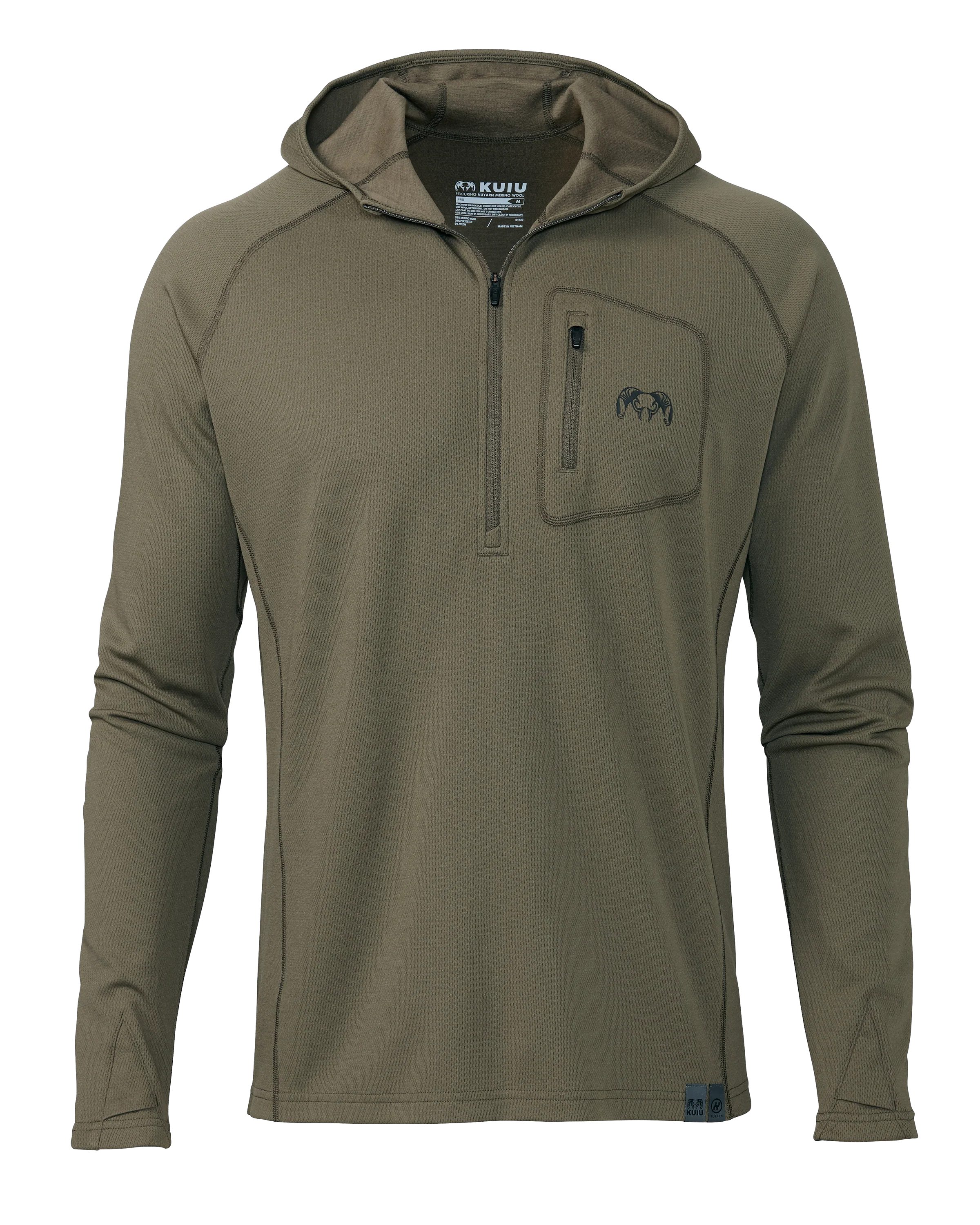 Image of PRO Merino 200 Zip-T Hoodie