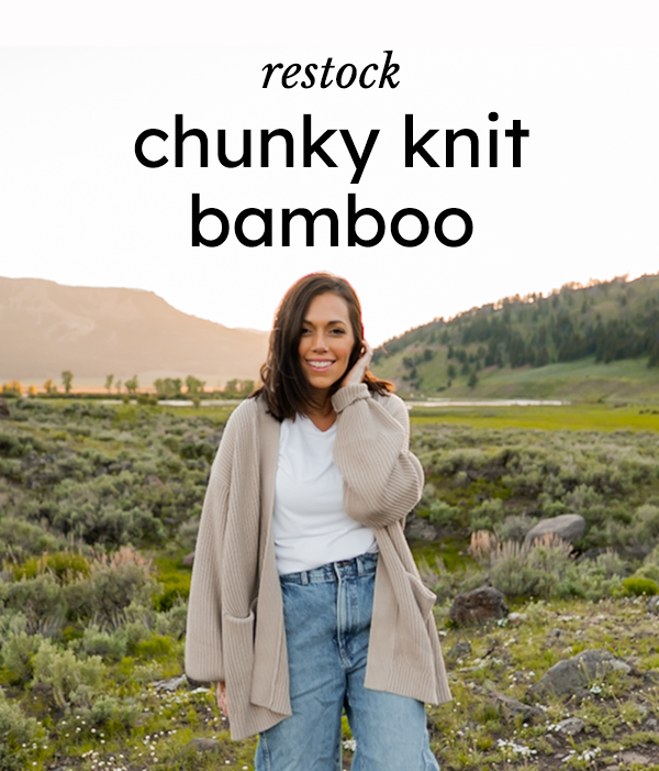 Chunky Knit Bamboo Restock