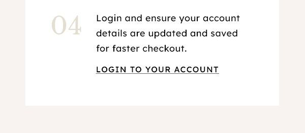 Login to your account