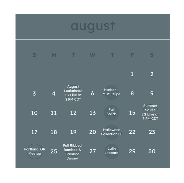 August Calendar