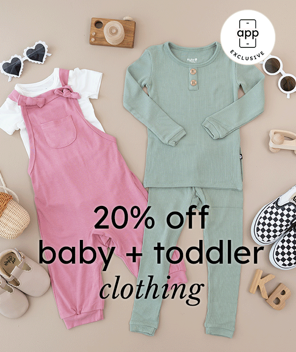 20% off Baby + Toddler