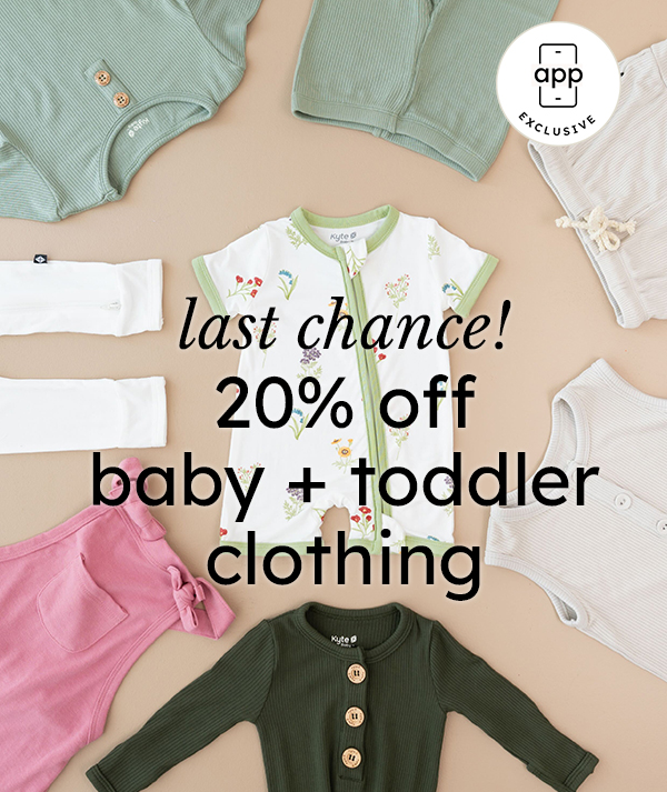 20% off Baby + Toddler