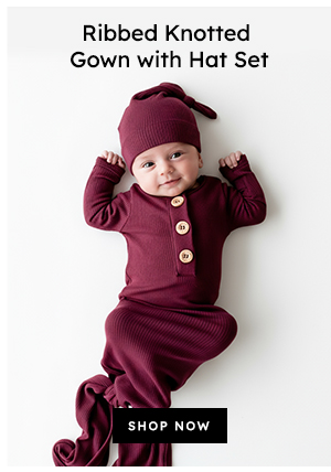 Ribbed Knotted Gown with Hat
