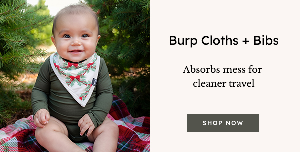 Shop Burp Cloths + Bibs