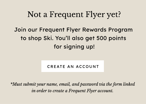 Create a Frequent Flyer Account