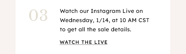 Watch our Instagram Live