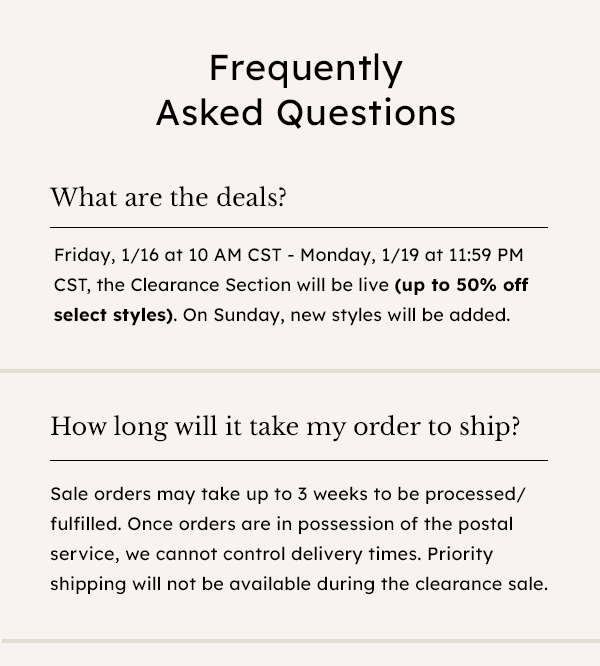 FAQs