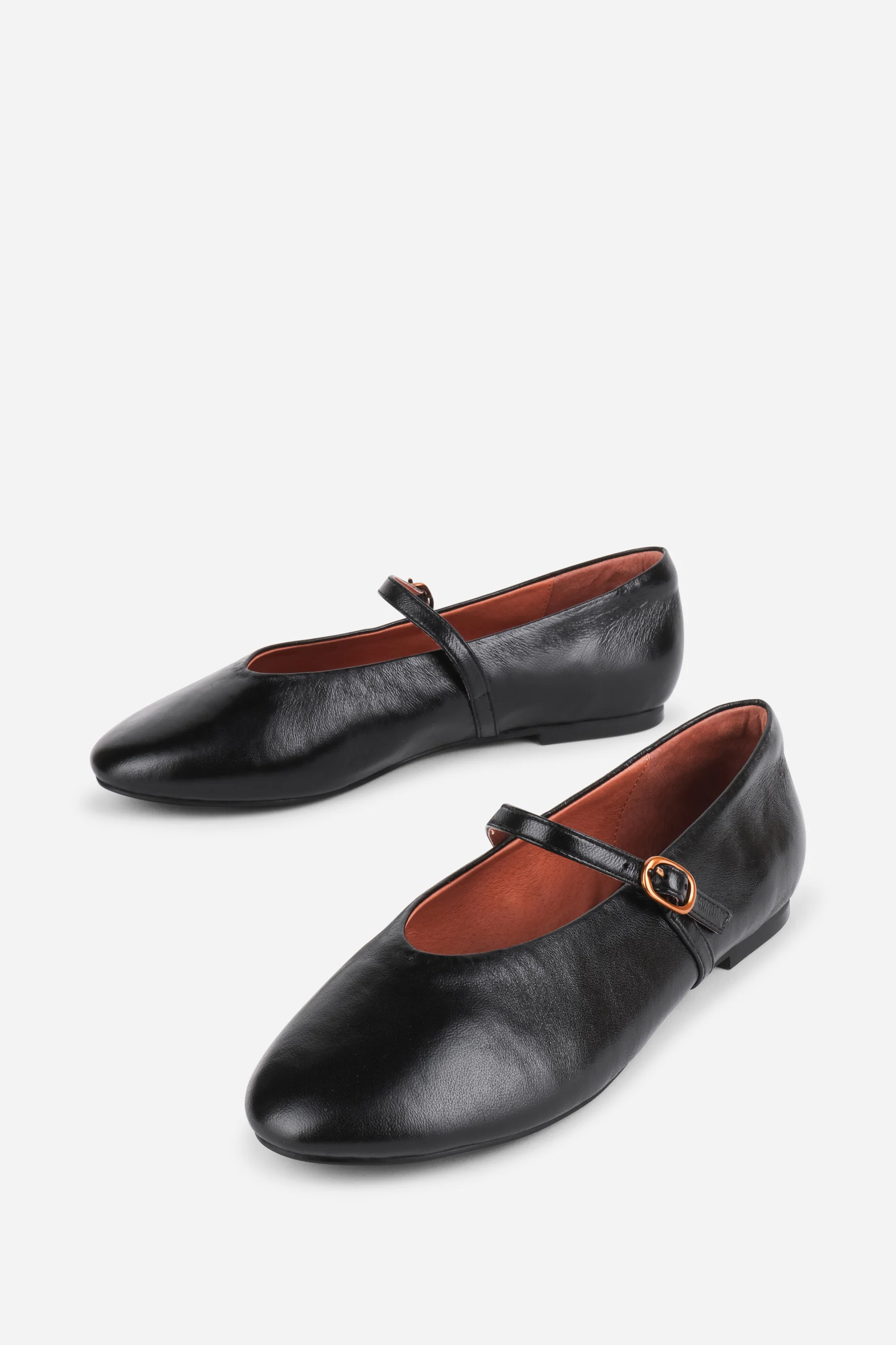 Image of LARISA LEATHER MARY JANE FLAT