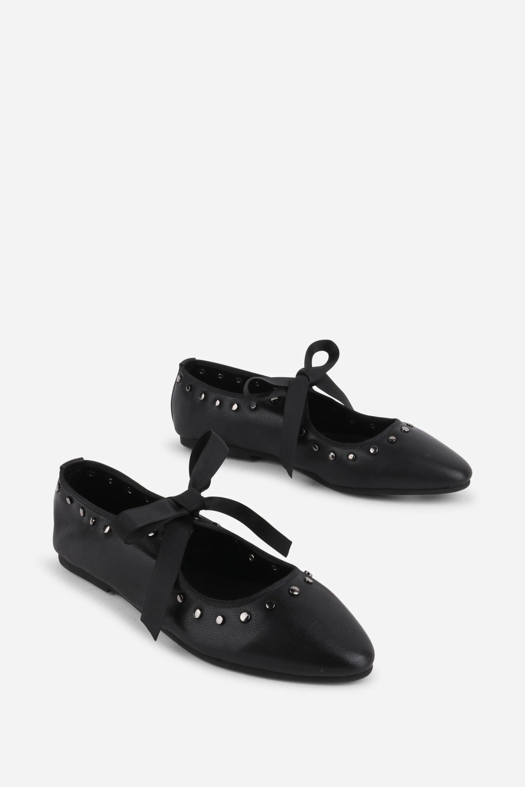 Image of PEAK LEATHER BALLET FLAT
