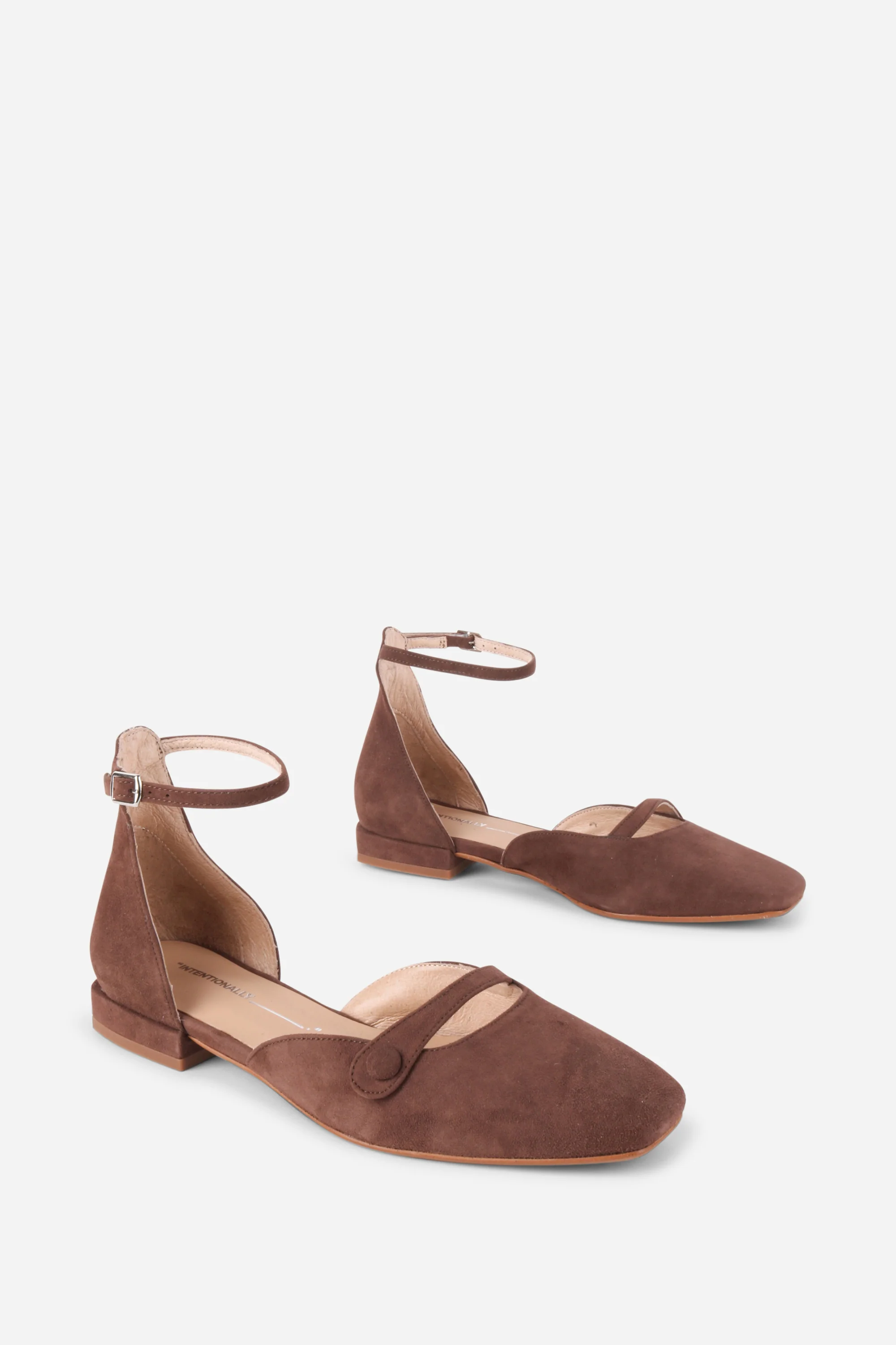 Image of IRIS SUEDE MARY JANE FLAT