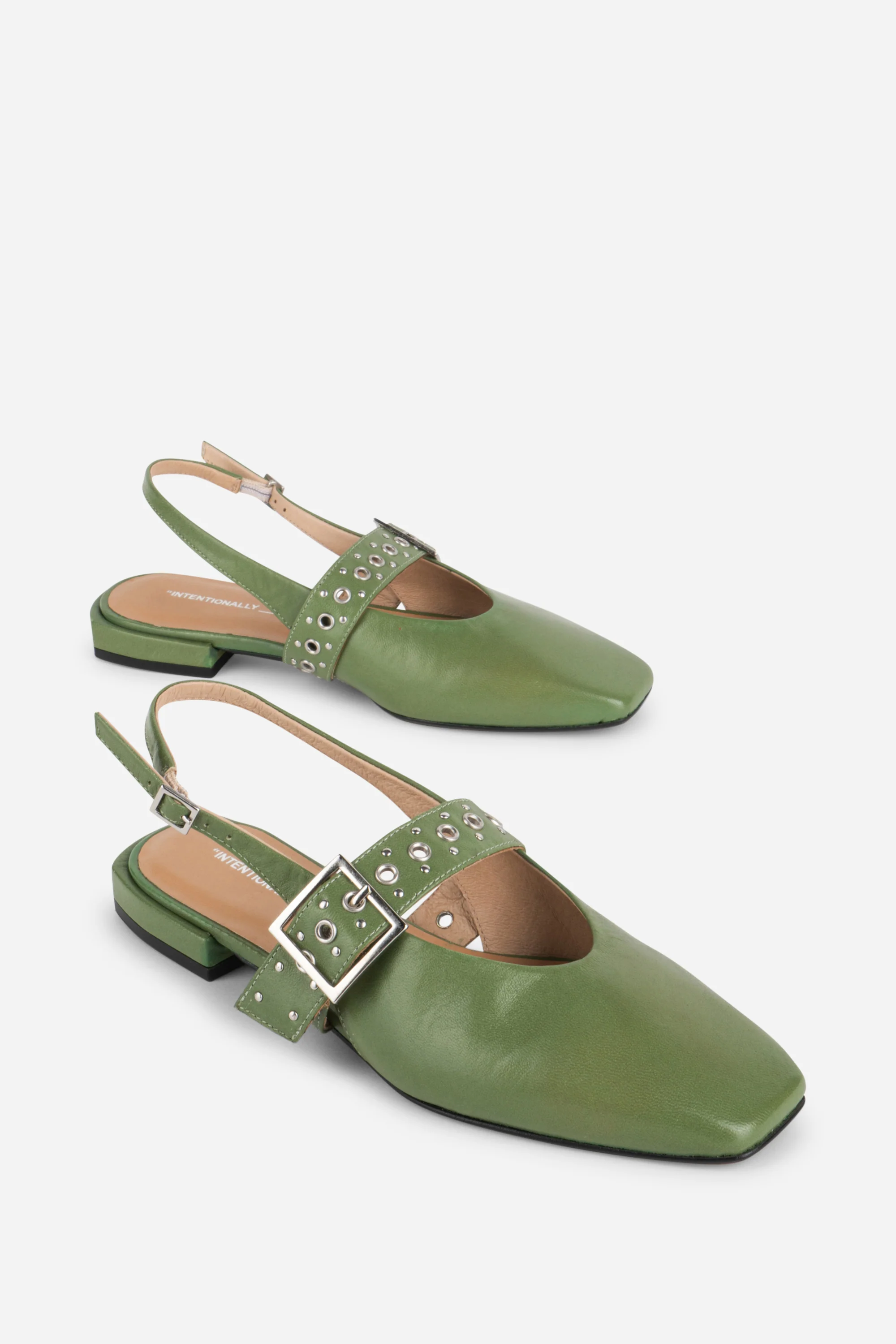 Image of PEARL SLINGBACK NATURAL SOLE BALLET FLAT