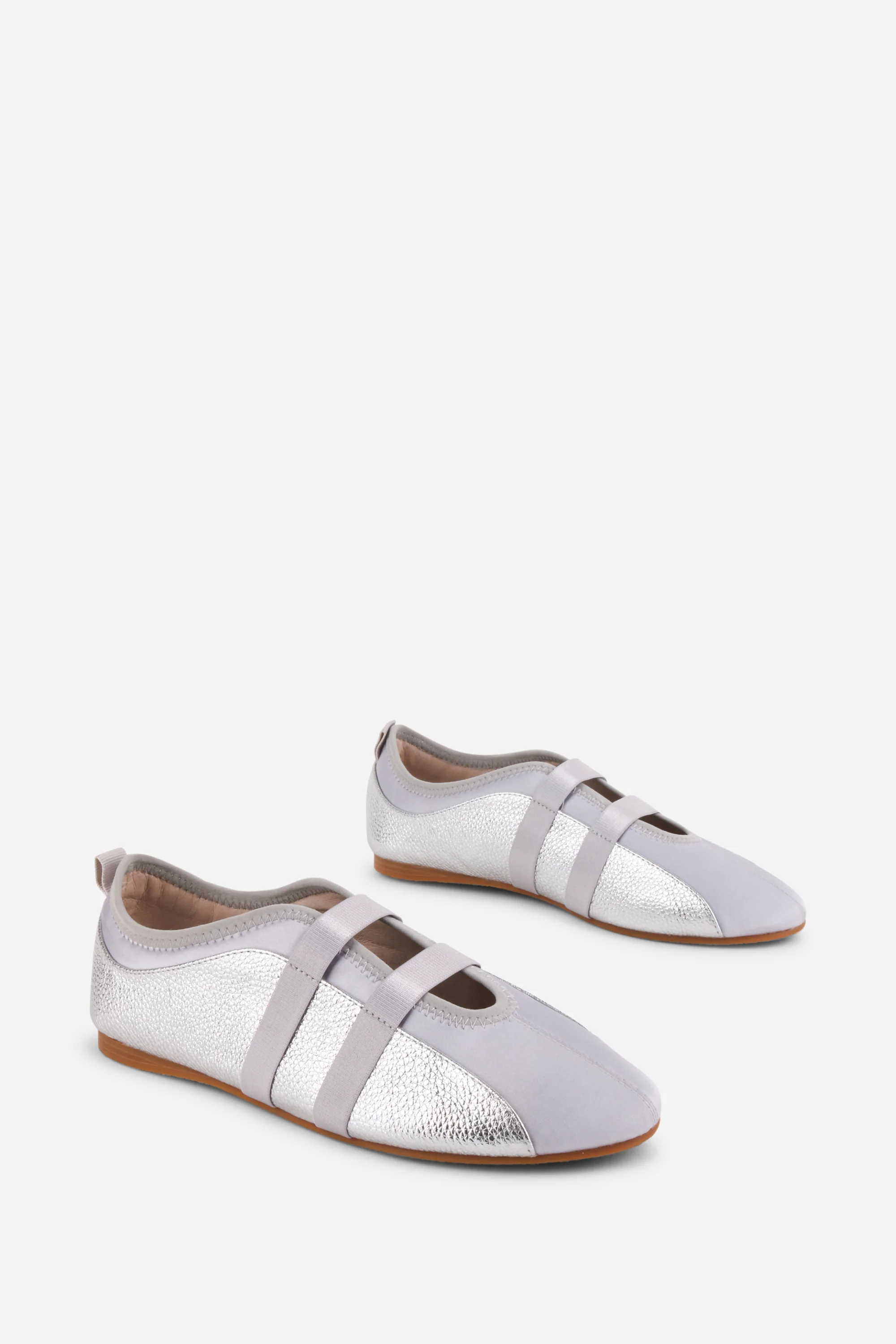 Image of SPORTY LEATHER SLIP ON BALLET SNEAKER