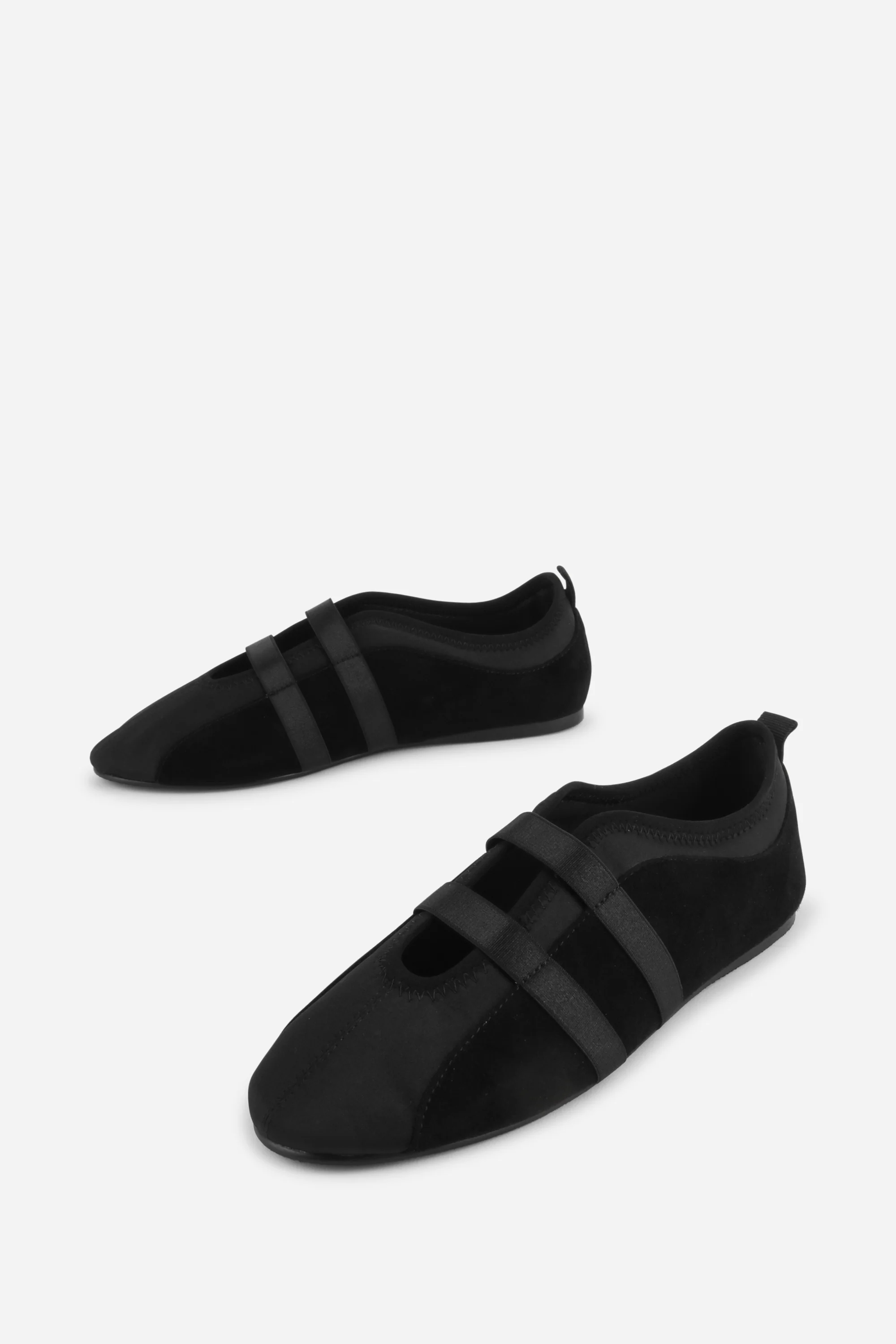 Image of SPORTY SUEDE SLIP ON BALLET SNEAKER
