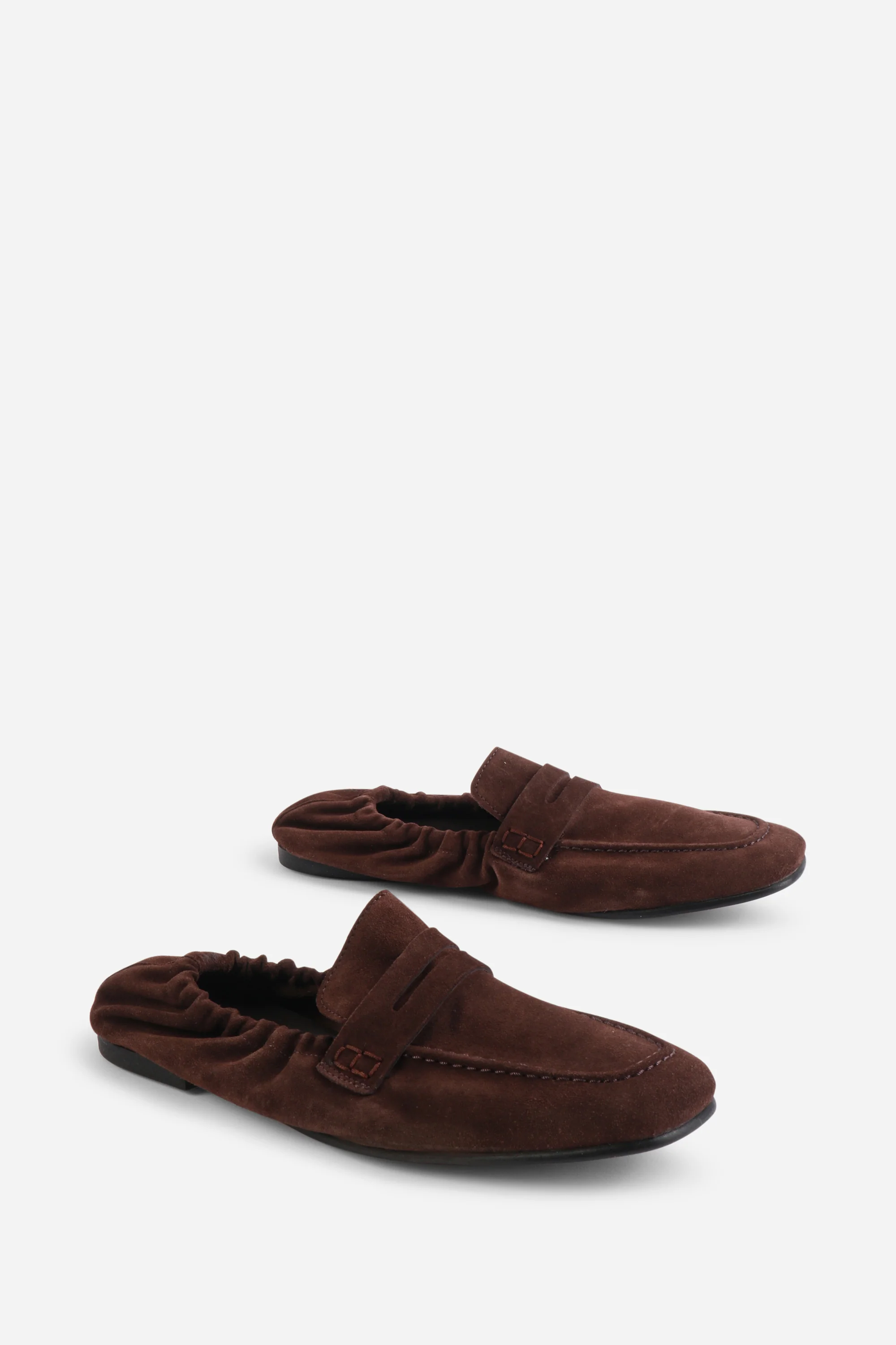 Image of SAIL RUCHED SUEDE LOAFER