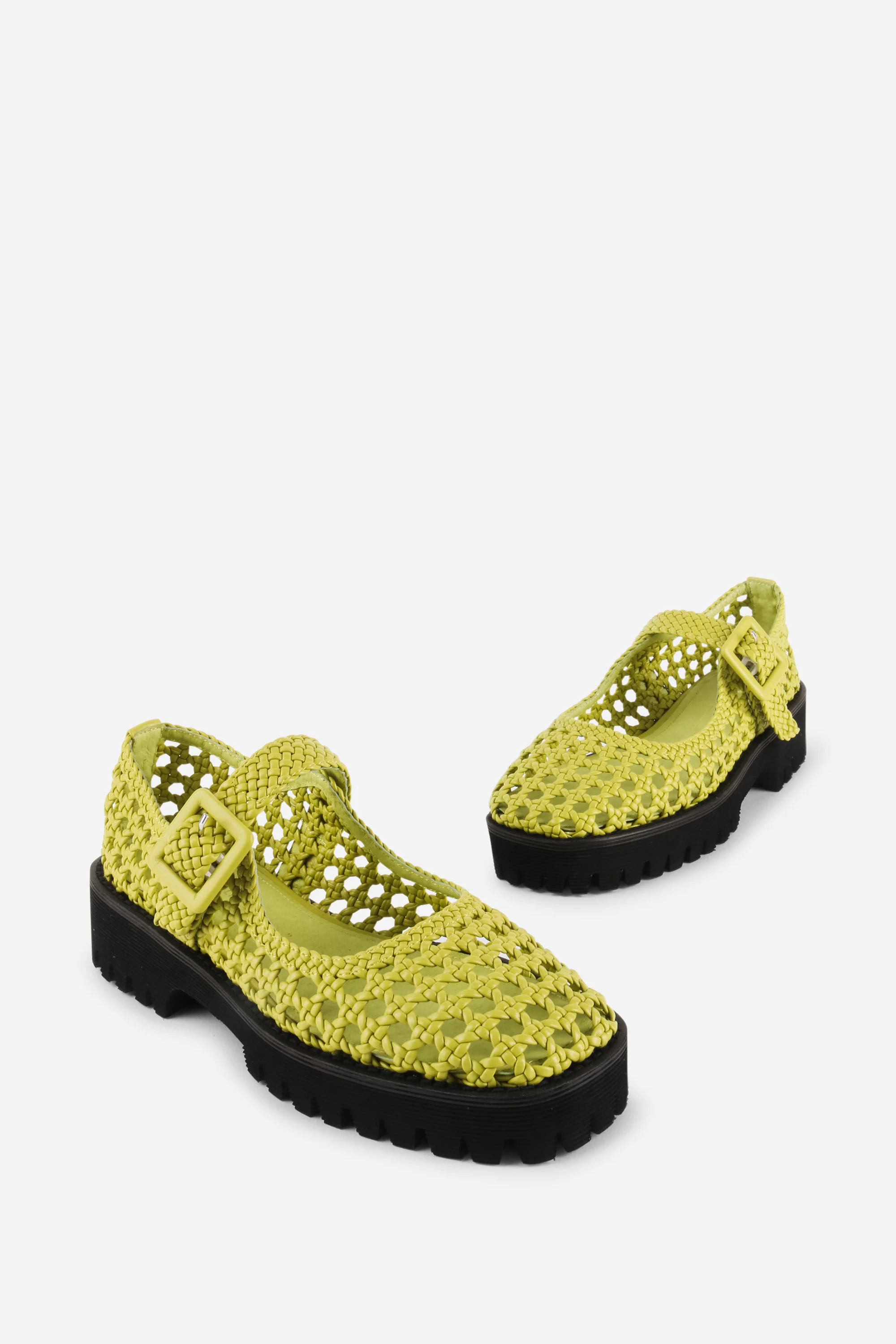 Image of VERONIQUE WOVEN MARY JANE FLAT