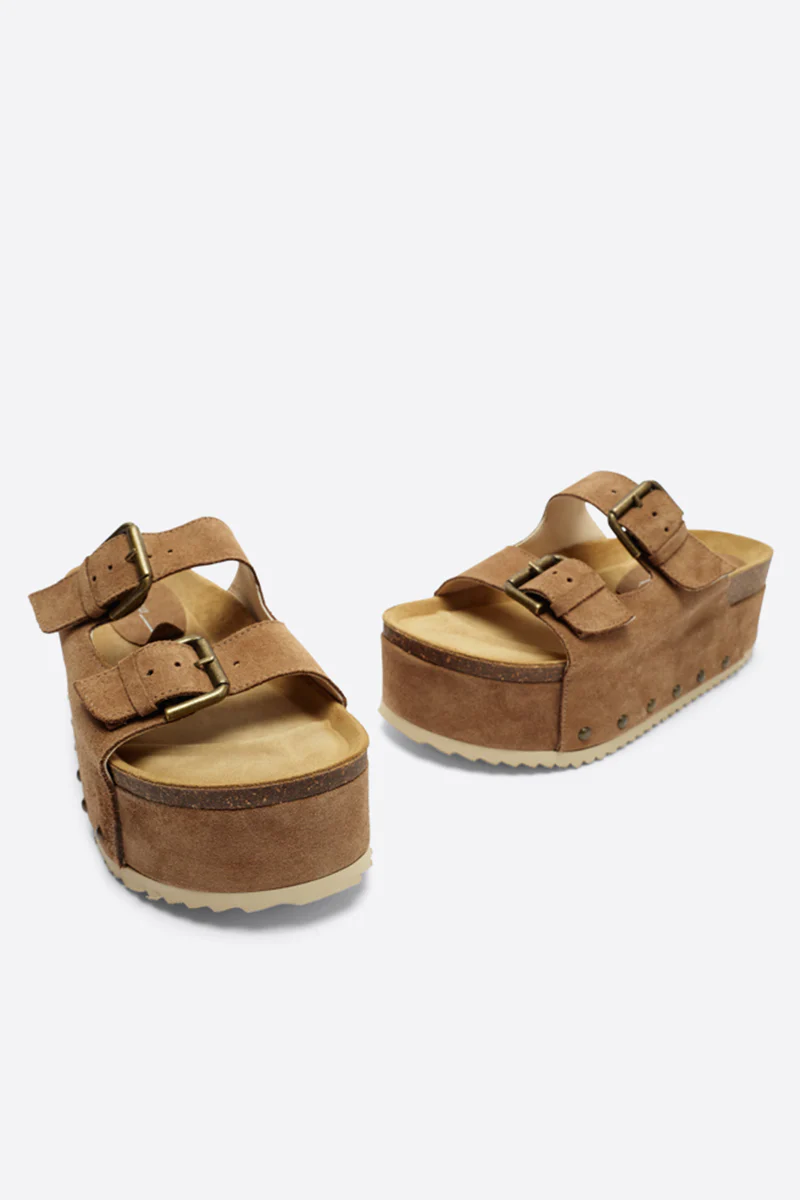 Image of COOPER-2 SUEDE PLATFORM SANDAL
