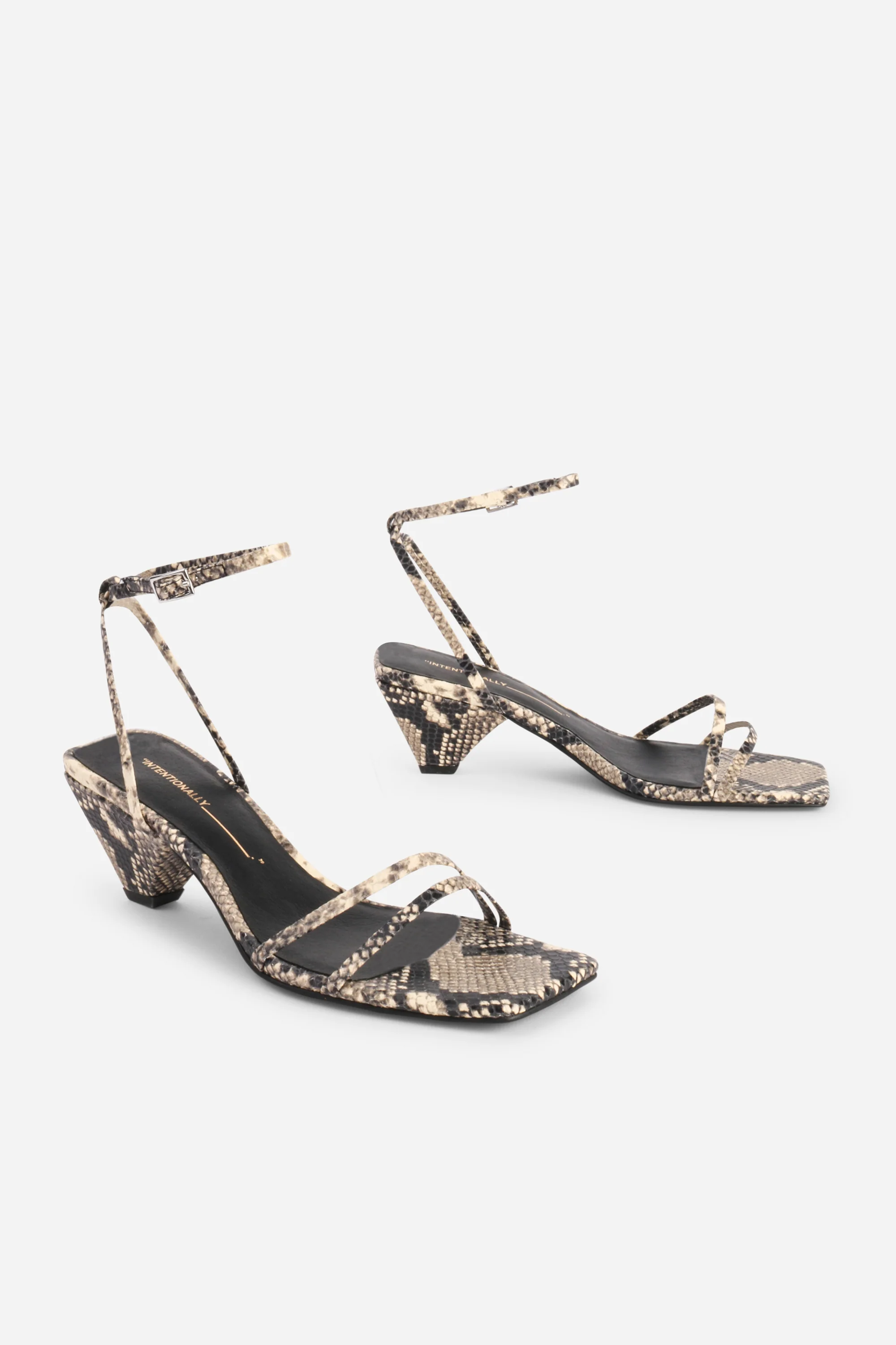 Image of PRETTY PLEASE SNAKE EMBOSSED HEEL