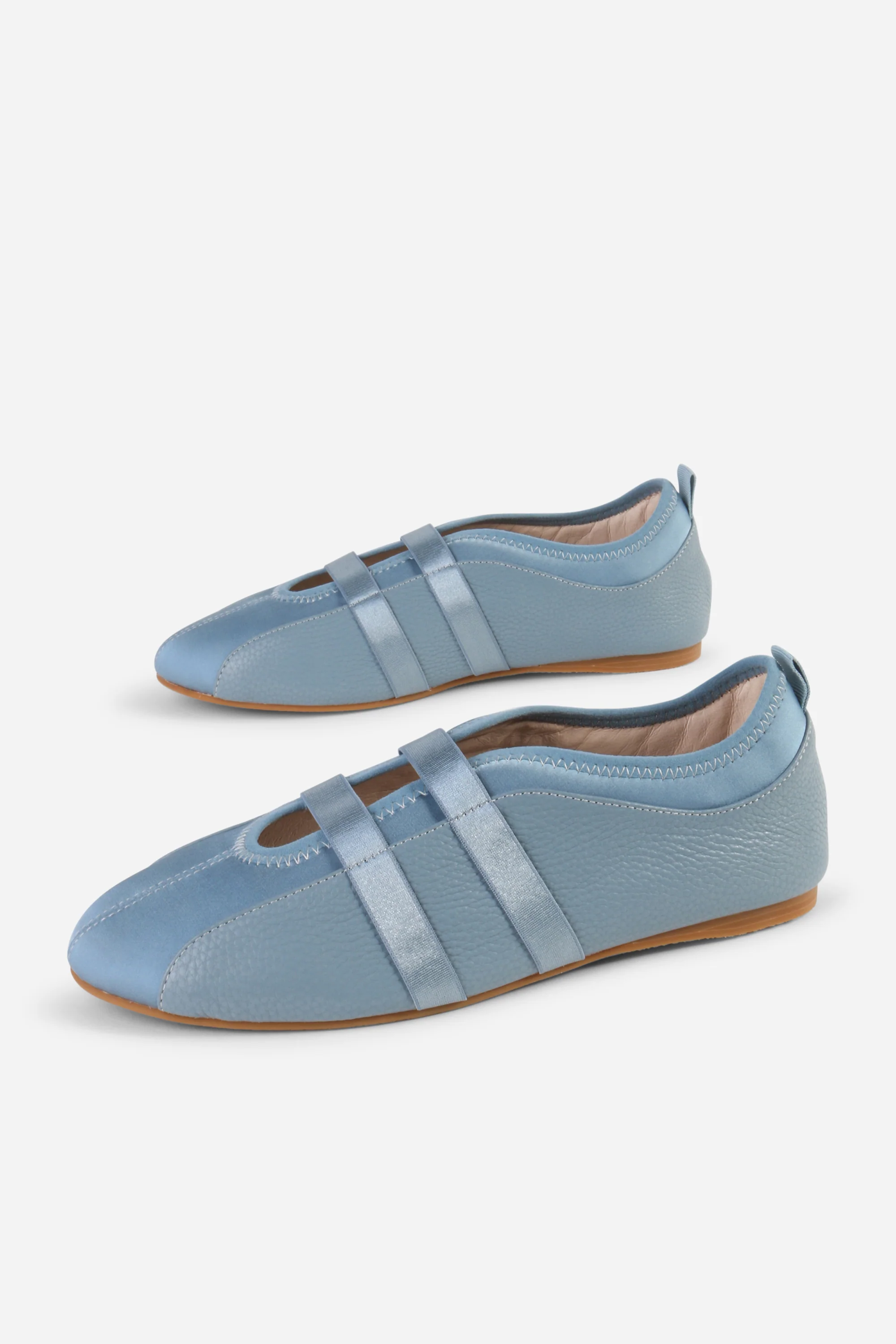Image of SPORTY LEATHER SLIP ON BALLET SNEAKER