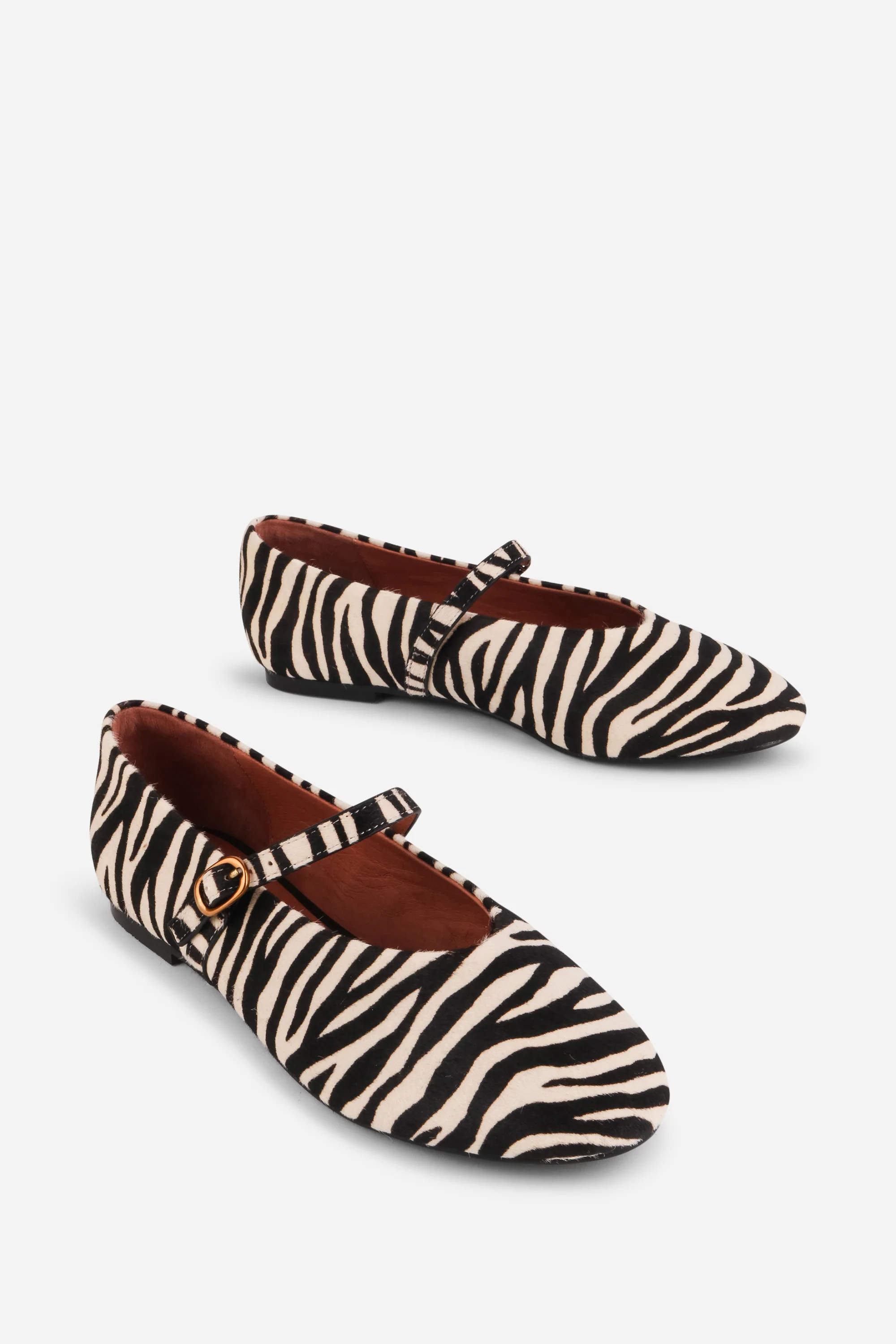 Image of LARISA CALF HAIR MARY JANE FLAT