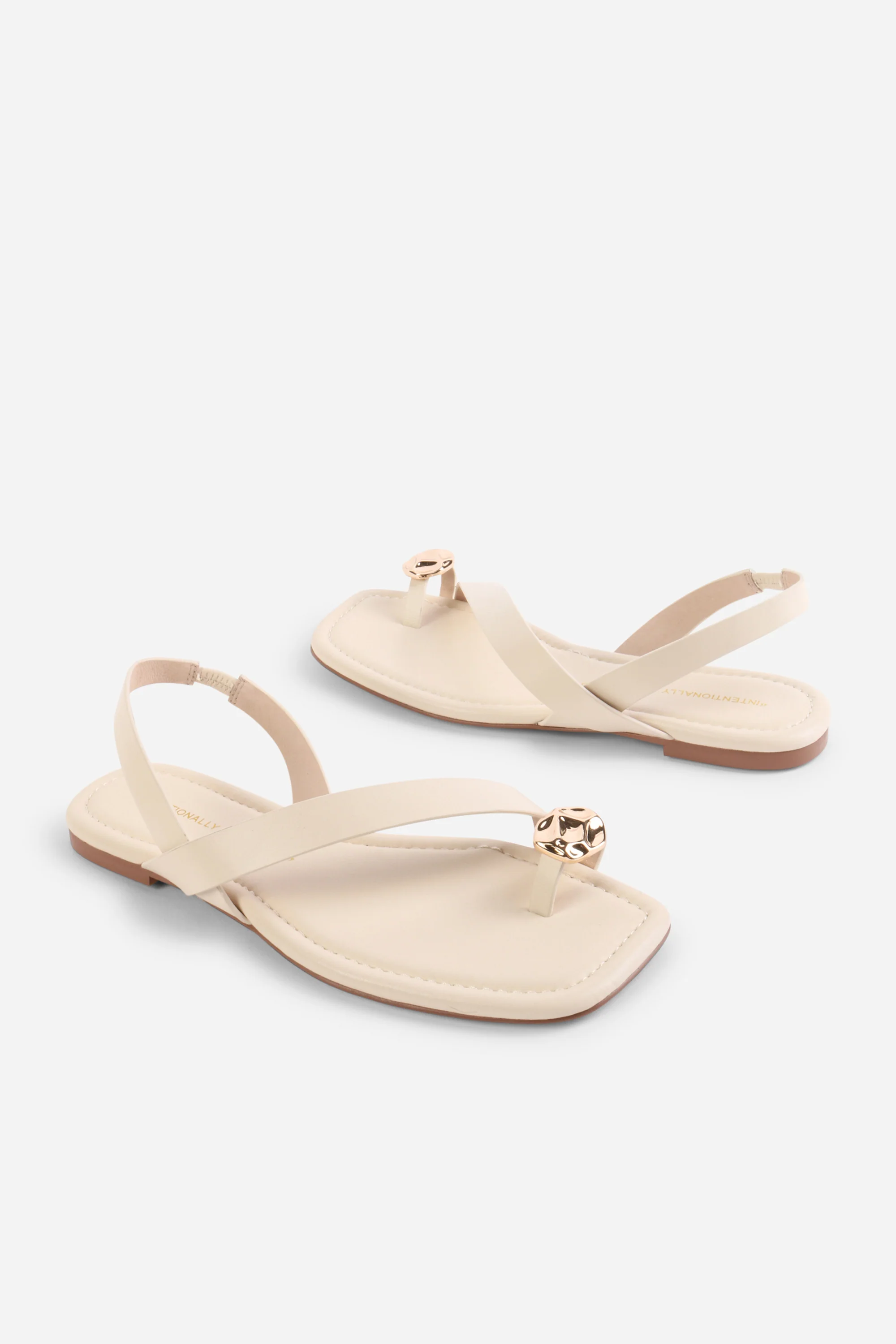 Image of RORO TOE RING SLINGBACK FLAT SANDAL