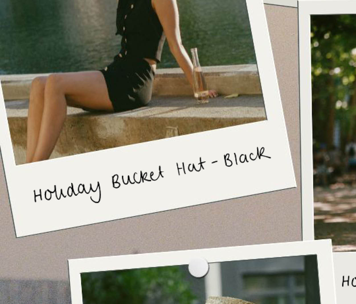 Holiday Bucket Hat - Black