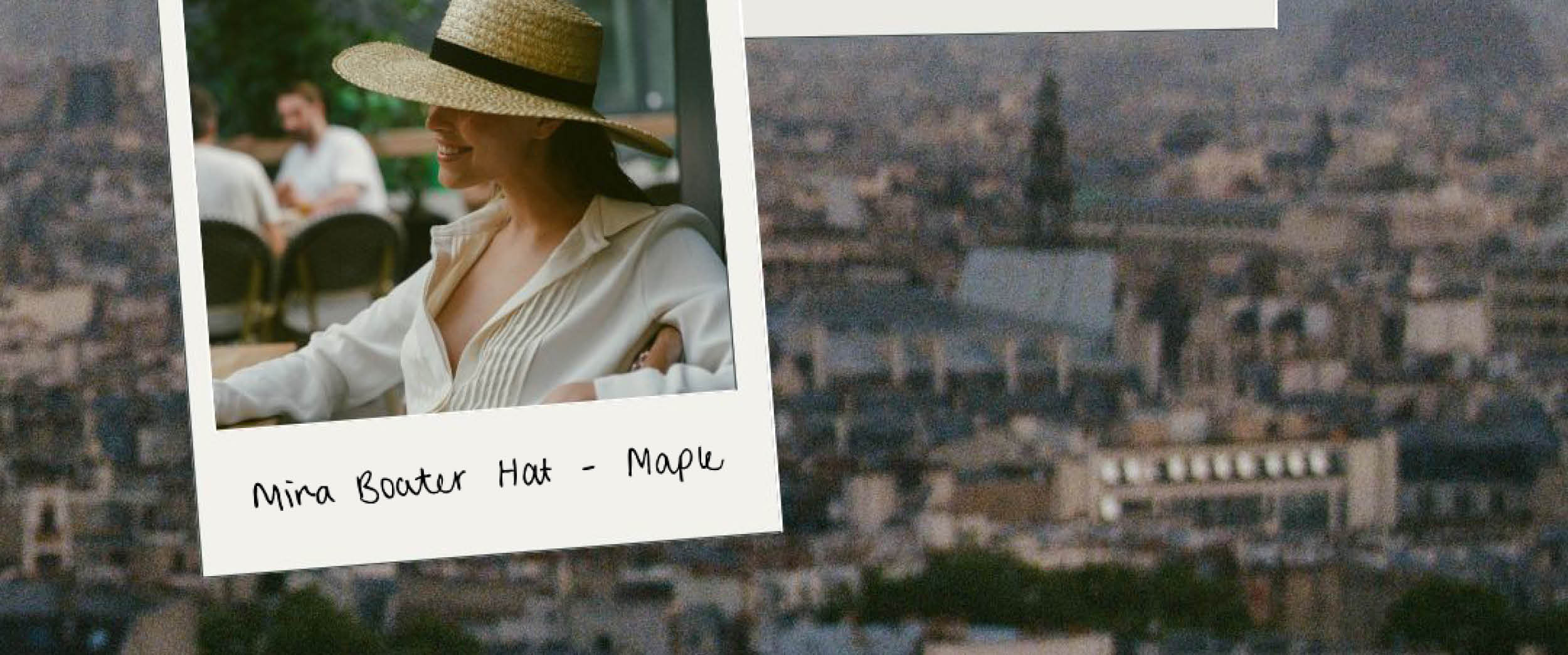 Mira Boater Hat - Maple