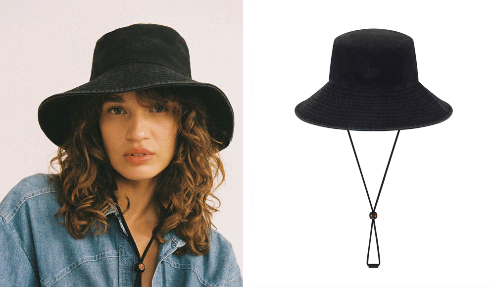 Vacay Bucked Washed Denim and Washed Black