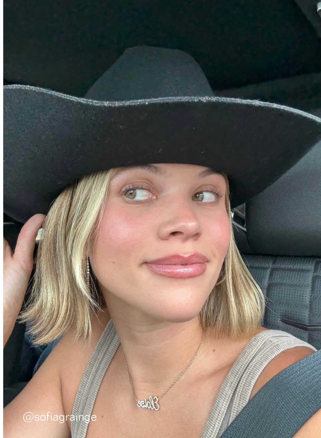 The Ridge Black Cowboy Hat - As Seen on @sofiagrainge