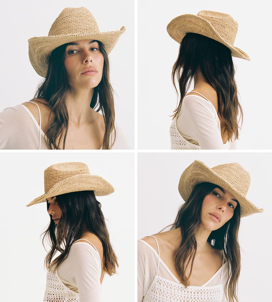 Raffia Cowboy hat