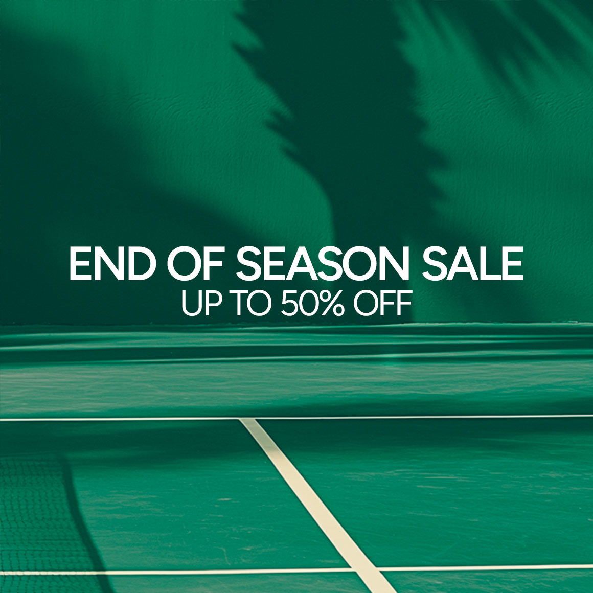 End of Season Sale. Up to 50% off