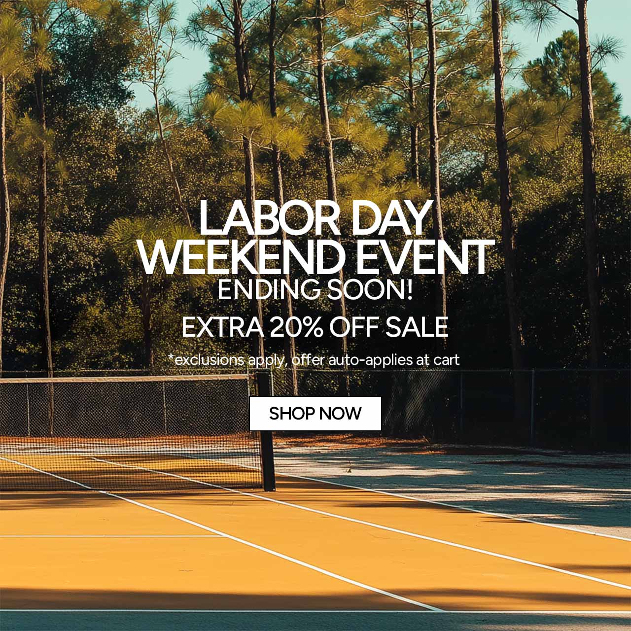 Labor Day Weekend Event is Ending Soon! Extra 20% off Sale. *Exclusions Apply. Offer Auto-Applies at cart. Shop Now.