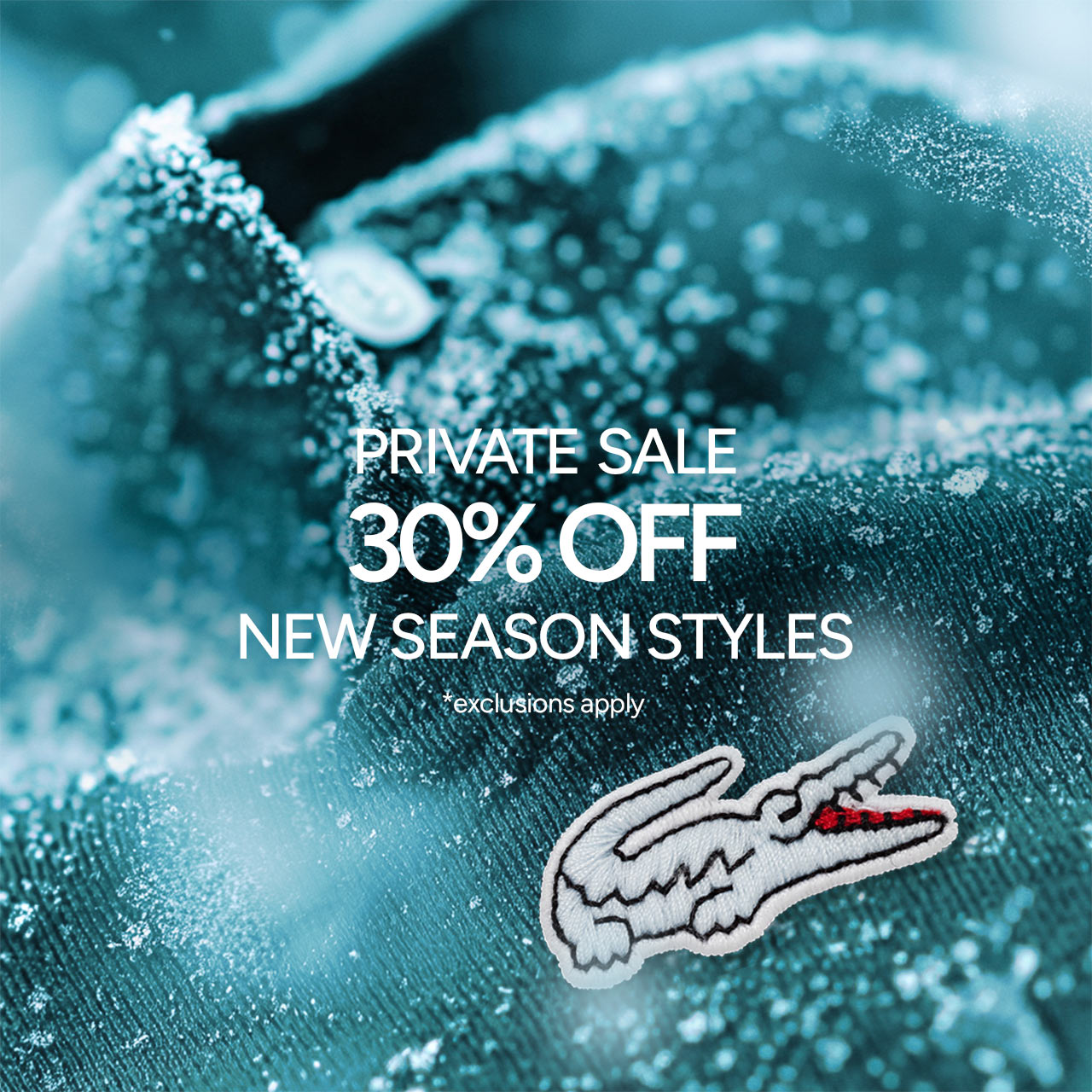 Private Sale. 30% Off New Season Styles, exclusions apply