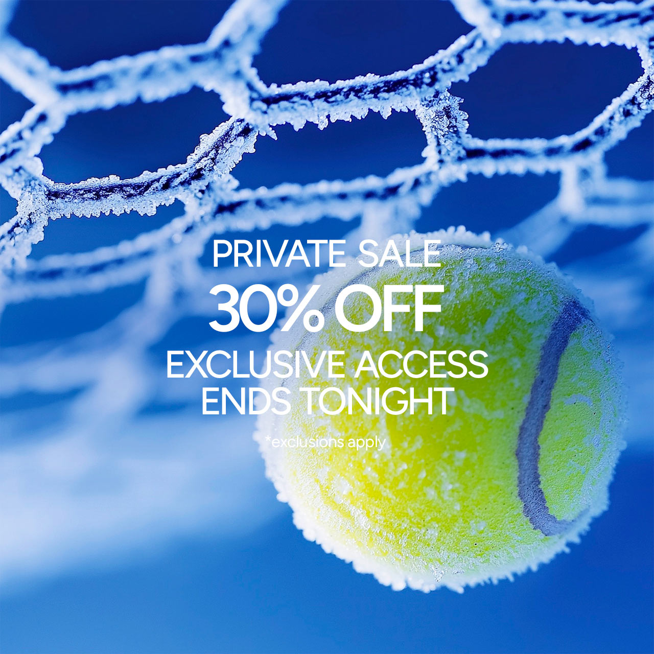Private Sale, 30% off. Exclusive Access Ends at tonight! *exclusions apply
