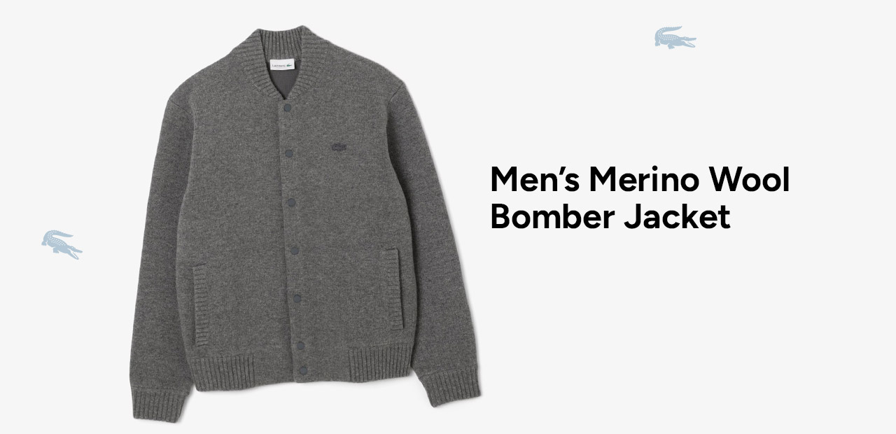 Men's Wool Bomber Jacket