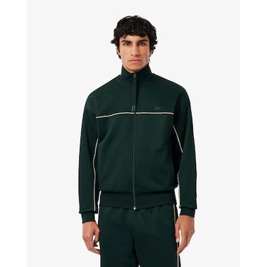 Men's Satin Effect Zip-Up Fleece Sweatshirt