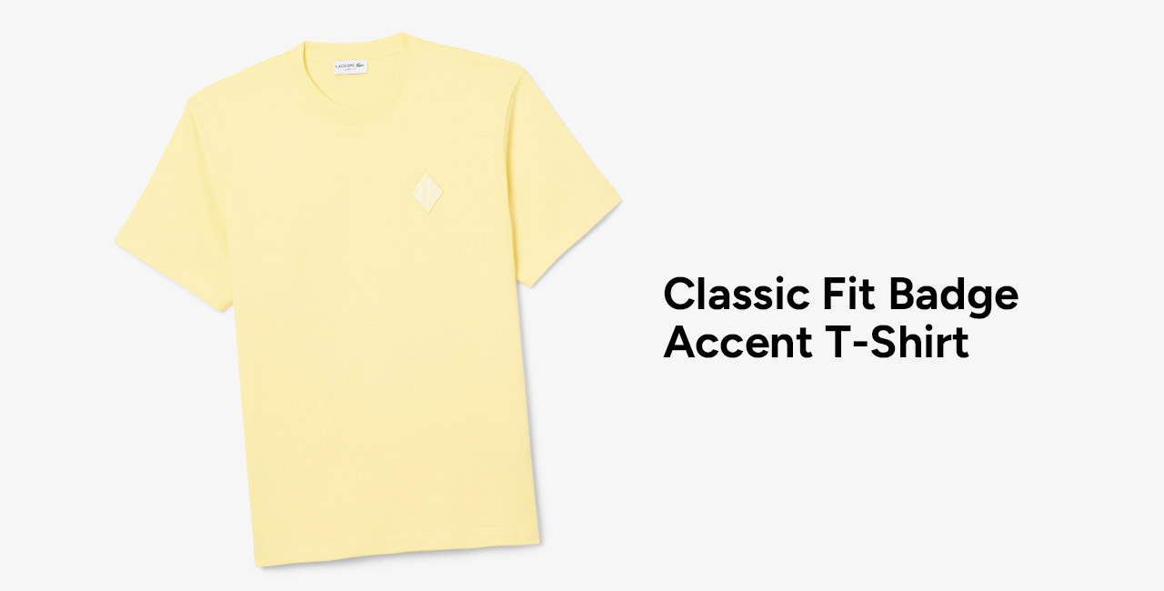 Classic Fit Badge Accent T-Shirt